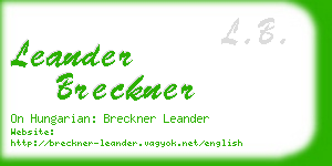 leander breckner business card